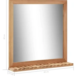 vidaXL - Spiegel - Bruin - Hout