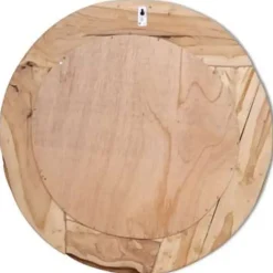 vidaXL - Spiegel - Bruin - Teakhout - 80 cm