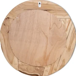 vidaXL - Spiegel - Bruin - Teakhout - 80 cm