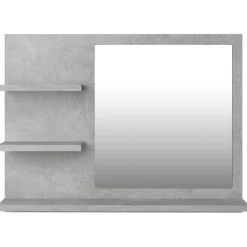 vidaXL - Spiegel - Grijs - Bewerkt hout