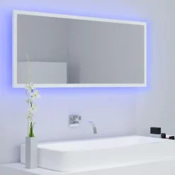 vidaXL - Spiegel - Wit - Bewerkt hout