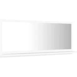 vidaXL - Spiegel - Wit - Bewerkt hout - 90 x 10.5 x 37 cm