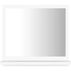 vidaXL - Spiegel - Wit - Bewerkt hout - 40 x 10.5 x 37 cm