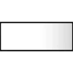 vidaXL - Spiegel - Zwart - Bewerkt hout