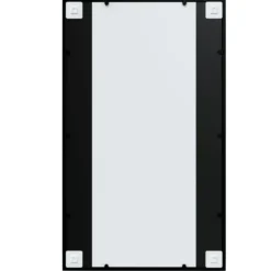 vidaXL - Spiegel - Zwart - Metaal - 100 x 60 cm