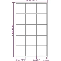 vidaXL - Spiegel - Zwart - Metaal - 100 x 60 cm