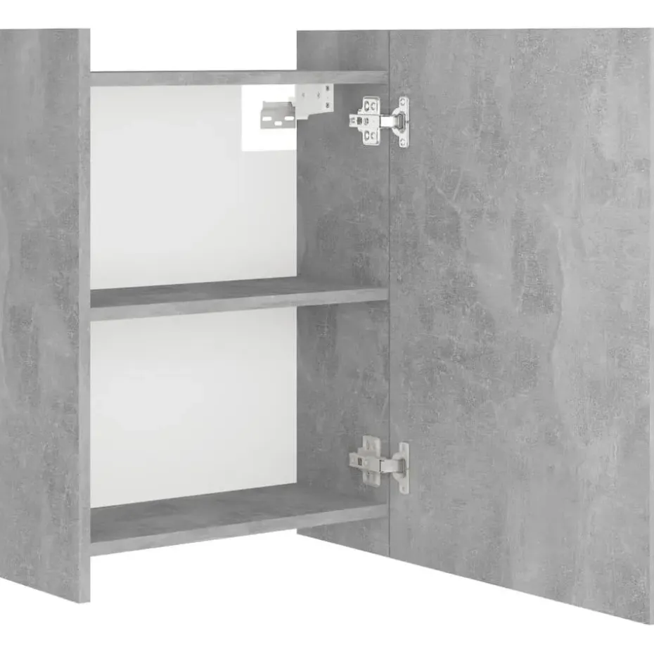 vidaXL - Spiegelkast - Grijs - Bewerkt hout