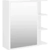 vidaXL - Spiegelkast - Wit - Bewerkt hout