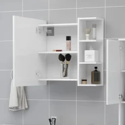 vidaXL - Spiegelkast - Wit - Bewerkt hout