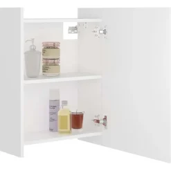 vidaXL - Spiegelkast - Wit - Bewerkt hout