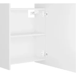 vidaXL - Spiegelkast - Wit - Bewerkt hout