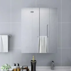 vidaXL - Spiegelkast - Wit - MDF