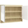 vidaXL - Spiegelkast - Wit - MDF