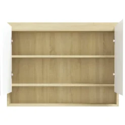 vidaXL - Spiegelkast - Wit - MDF
