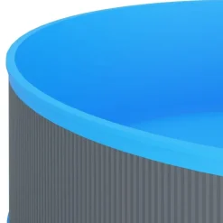 vidaXL - Splasher Pool - Grijs - Staal