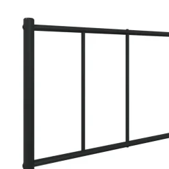 vidaXL - Staal Bed frame met hoofd- en voeteneinde - Zwart - Metaal - 90x200 cm