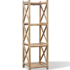 vidaXL - Staande Plank - Bruin - Bamboe