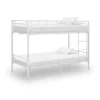 vidaXL - Stapelbed - Wit - metaal - 90x200 cm