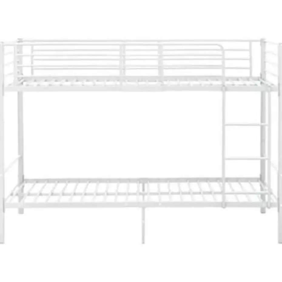 vidaXL - Stapelbed - Wit - metaal - 90x200 cm