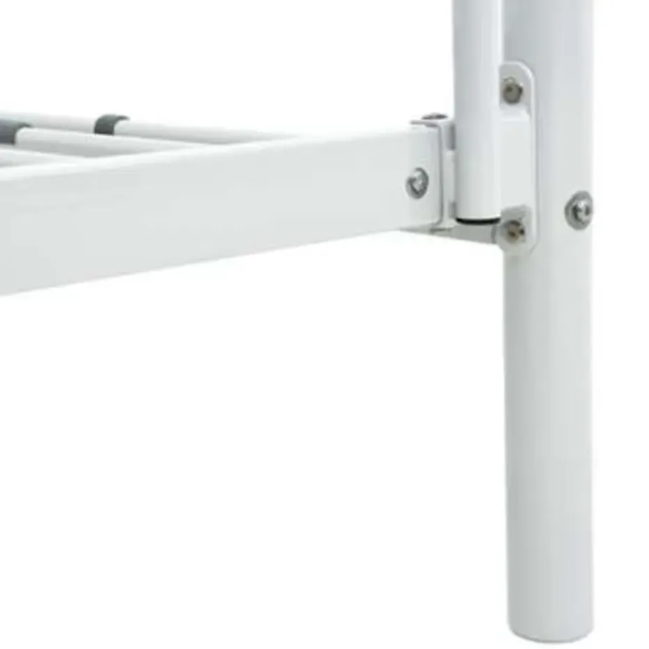 vidaXL - Stapelbed - Wit - metaal - 90x200 cm