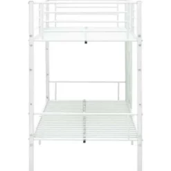 vidaXL - Stapelbed - Wit - metaal - 90x200 cm