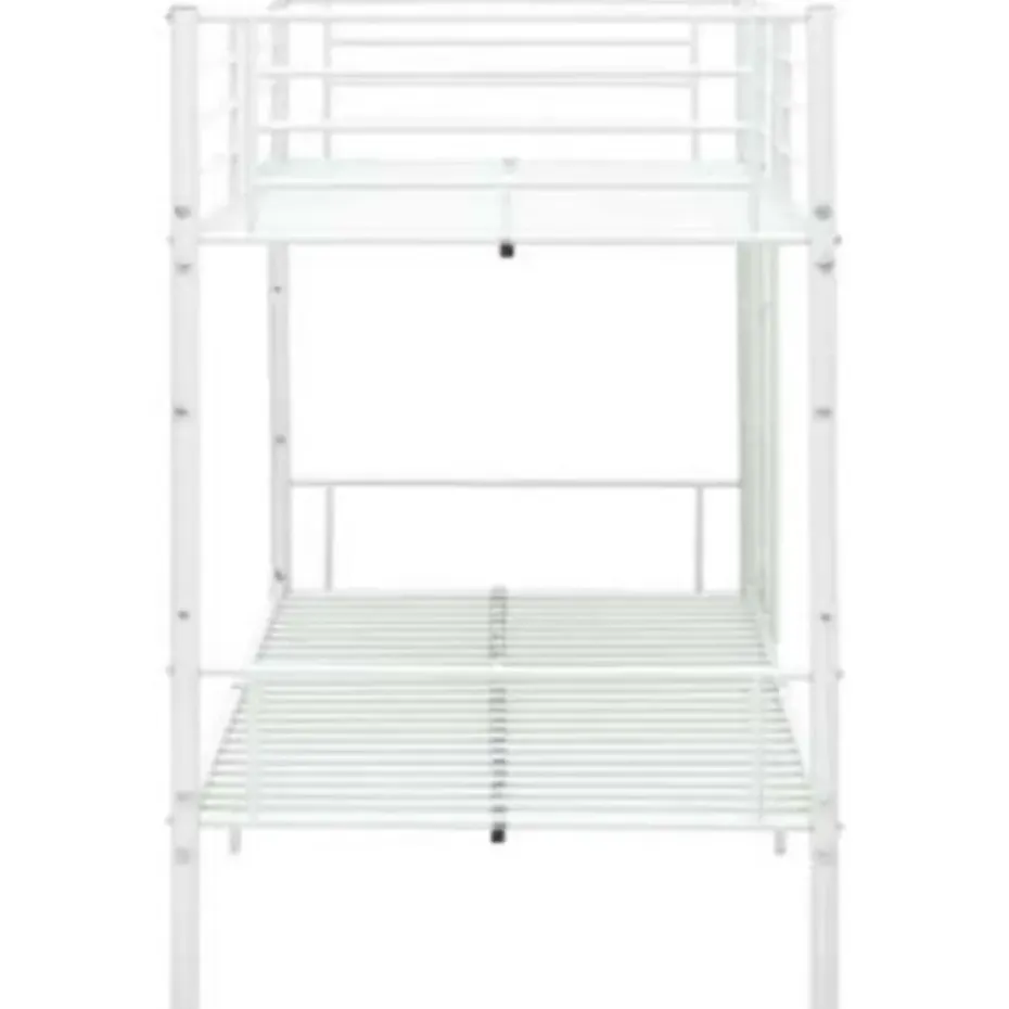 vidaXL - Stapelbed - Wit - metaal - 90x200 cm