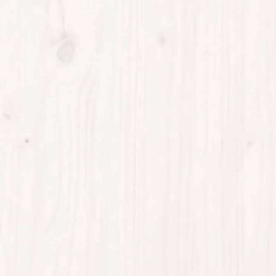 vidaXL - Stapelbed met zijladder - Wit - Massief grenenhout - 80x200 cm