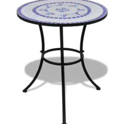 vidaXL - Stoel - Blauw - Keramiek