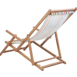 vidaXL - Strandstoel - Multikleur - Stof