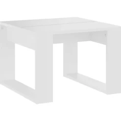 vidaXL - Tafel - Wit - Bewerkt hout - 50 x 50 cm