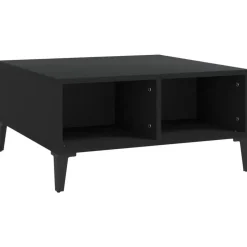 vidaXL - Tafel - Zwart - Bewerkt hout