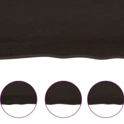 vidaXL - Tafelblad - Bruin - Eikenhout - 100 x 50 x 4 cm