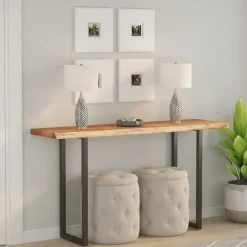 vidaXL - Tafelblad - Bruin - Hout - 110 x 40 x 3.8 cm