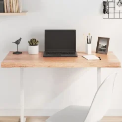 vidaXL - Tafelblad - Bruin - Eikenhout - 100 x 60 x 4 cm