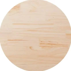 vidaXL - Tafelblad - Bruin - Grenenhout - Ø 80 x 2.5 cm