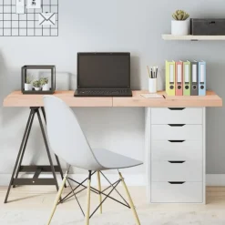 vidaXL - Tafelblad - Bruin - Hout - 140 x 60 x 6 cm