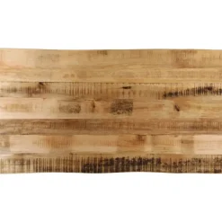 vidaXL - Tafelblad met natuurlijke rand - Bruin - Hout - 110 x 60 x 3.8 cm