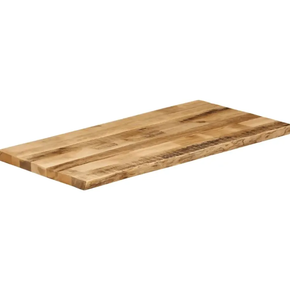 vidaXL - Tafelblad met natuurlijke rand - Bruin - Hout - 110 x 60 x 3.8 cm