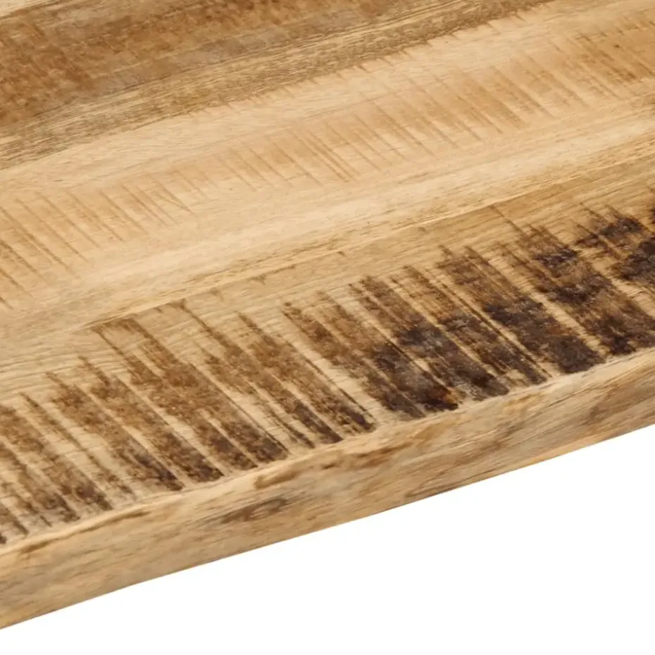 vidaXL - Tafelblad met natuurlijke rand - Bruin - Hout - 110 x 60 x 3.8 cm