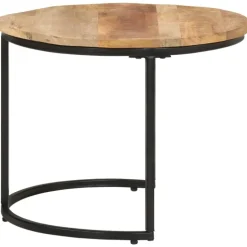 vidaXL - Tafeltje - Bruin - Hout - Ø 40 x 34 cm - 2 stuks