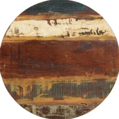 vidaXL - Tafeltje - Bruin - Gerecycled hout - Ø 40 x 34 cm - 2 stuks