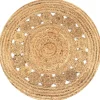 vidaXL - Tapijt - Beige - Jute - 90 cm