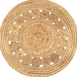 vidaXL - Tapijt - Beige - Jute - 90 cm