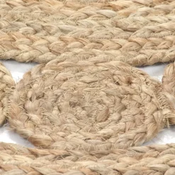 vidaXL - Tapijt - Beige - Jute - 90 cm