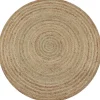 vidaXL - Tapijt - Beige - Jute - 150 cm