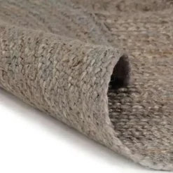 vidaXL - Tapijt - Grijs - Jute