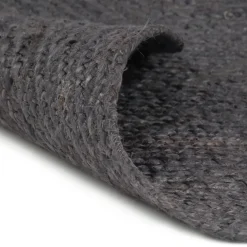 vidaXL - Tapijt - Grijs - Jute