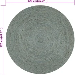 vidaXL - Tapijt - Groen - Jute