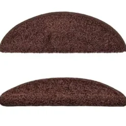 vidaXL - Tapijt Traptrede - Bruin - Polypropyleen