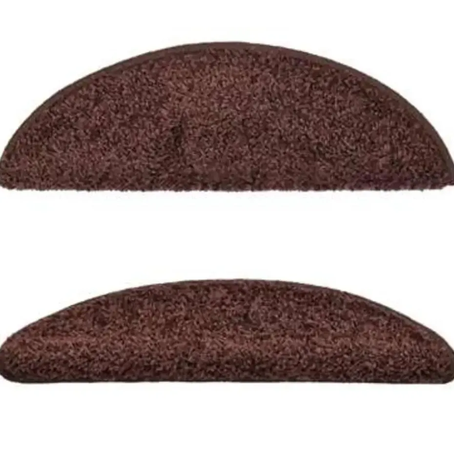 vidaXL - Tapijt Traptrede - Bruin - Polypropyleen